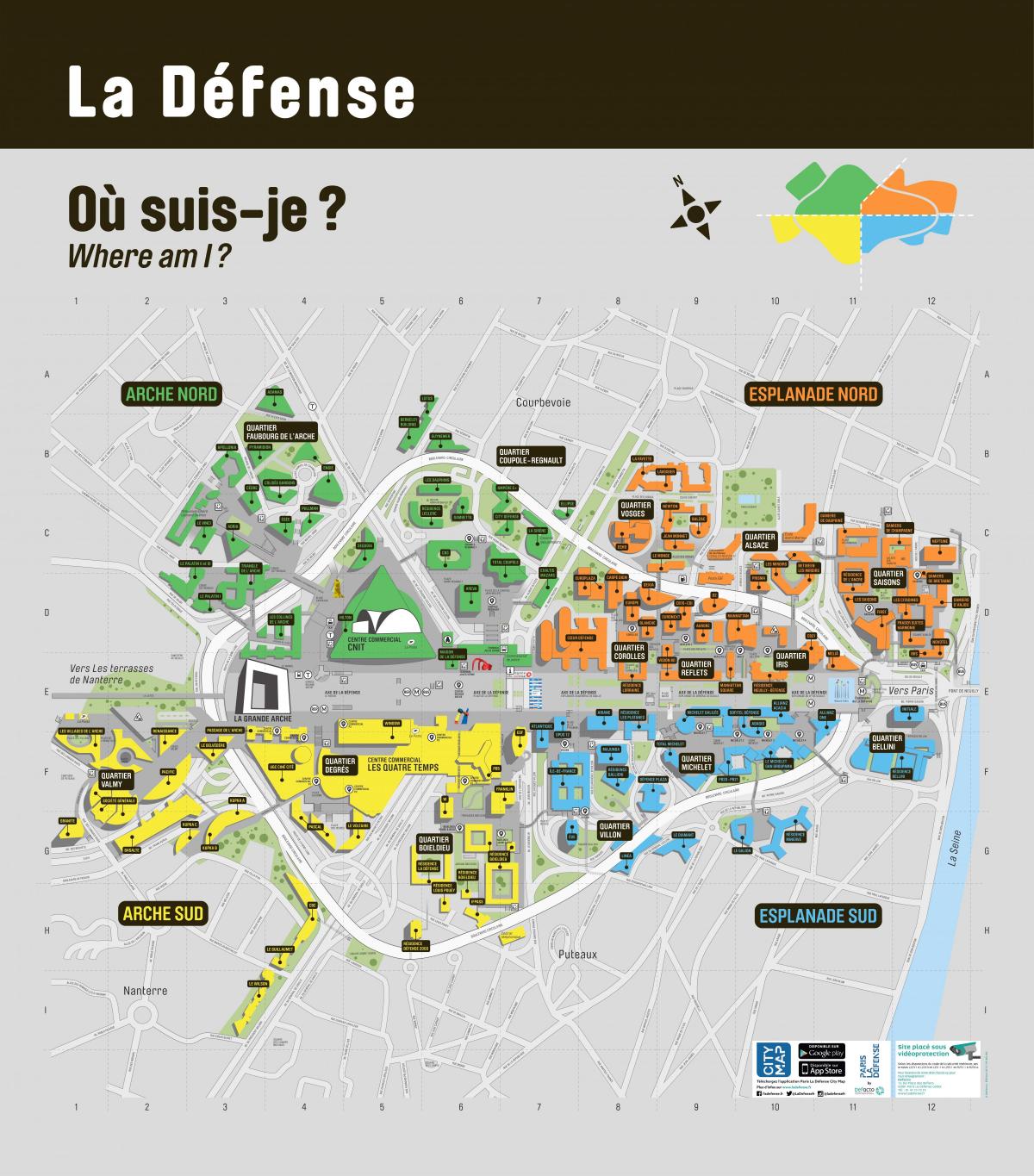 Karte za La Défense