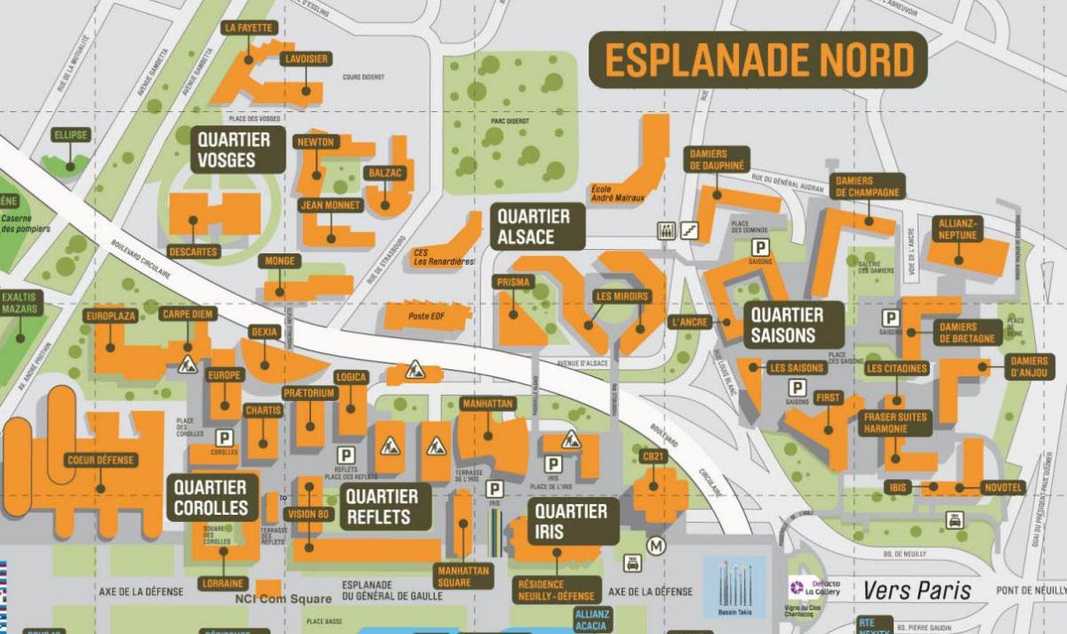 Karte za La Défense Sjeverno Šetalištima