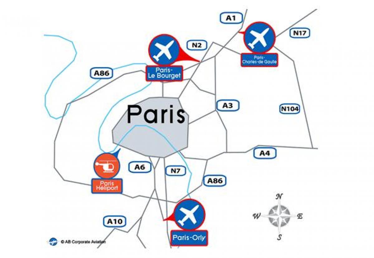 Karta za Pariz aerodrom