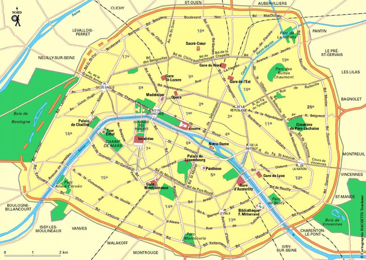 Mapa stanica, pariz