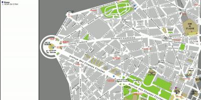 Mapa 8 okrug Pariza
