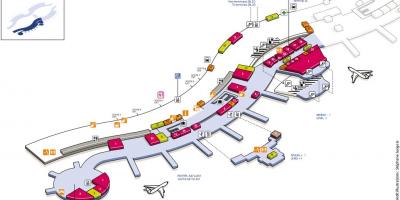 Mapa CDG aerodrom terminal 2A