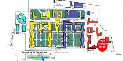 Mapa Charles-Foix bolnici