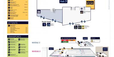 Mapa Gare Montparnasseu Hodnik 3
