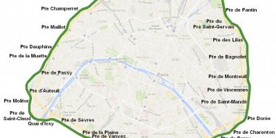 Mapu Grada vrata od Pariza