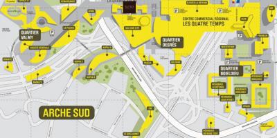 Karte za La Défense Južno Arche