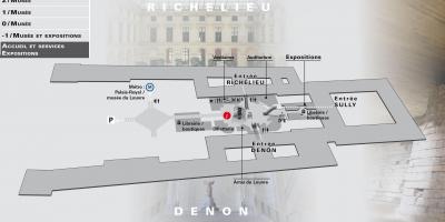Mapa Louvre, Muzej Nivou -2