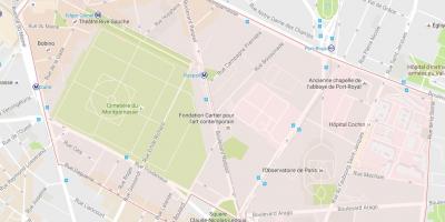 Mapa Distriktu Montparnasseu