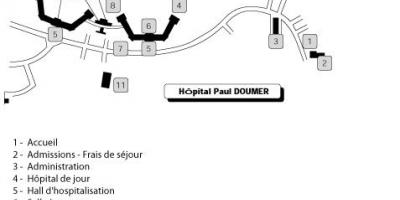 Mapa Paul Doumer bolnici