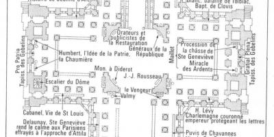 Mapa Panthéon Pariz