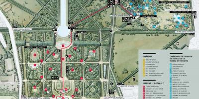 Mapa Vrtovima Versailles