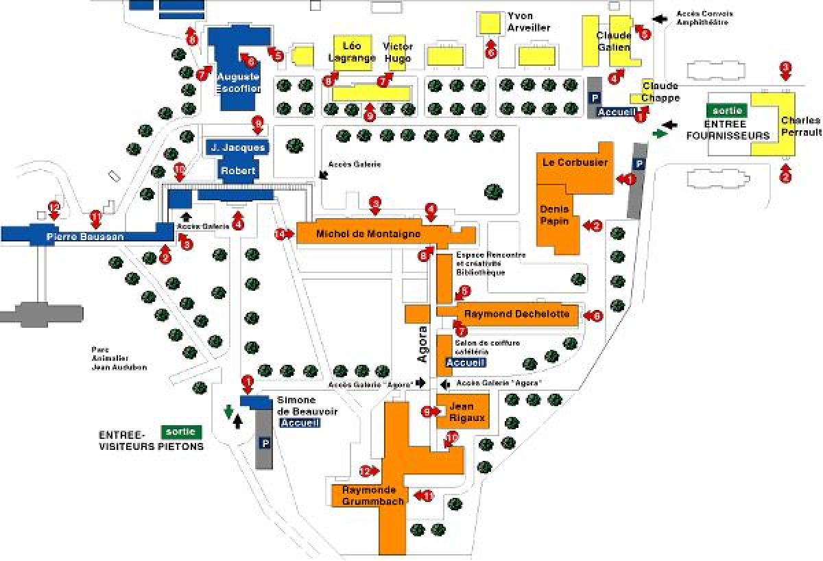 Mapa Georges-Clemenceau bolnici