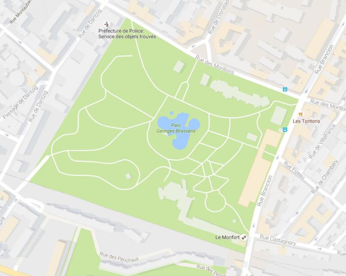 Karta u parku Georges-Brassens