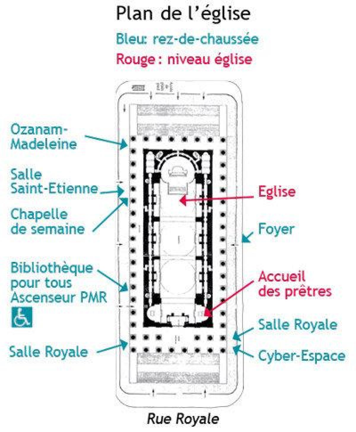 Mapa Madeleine Pariz
