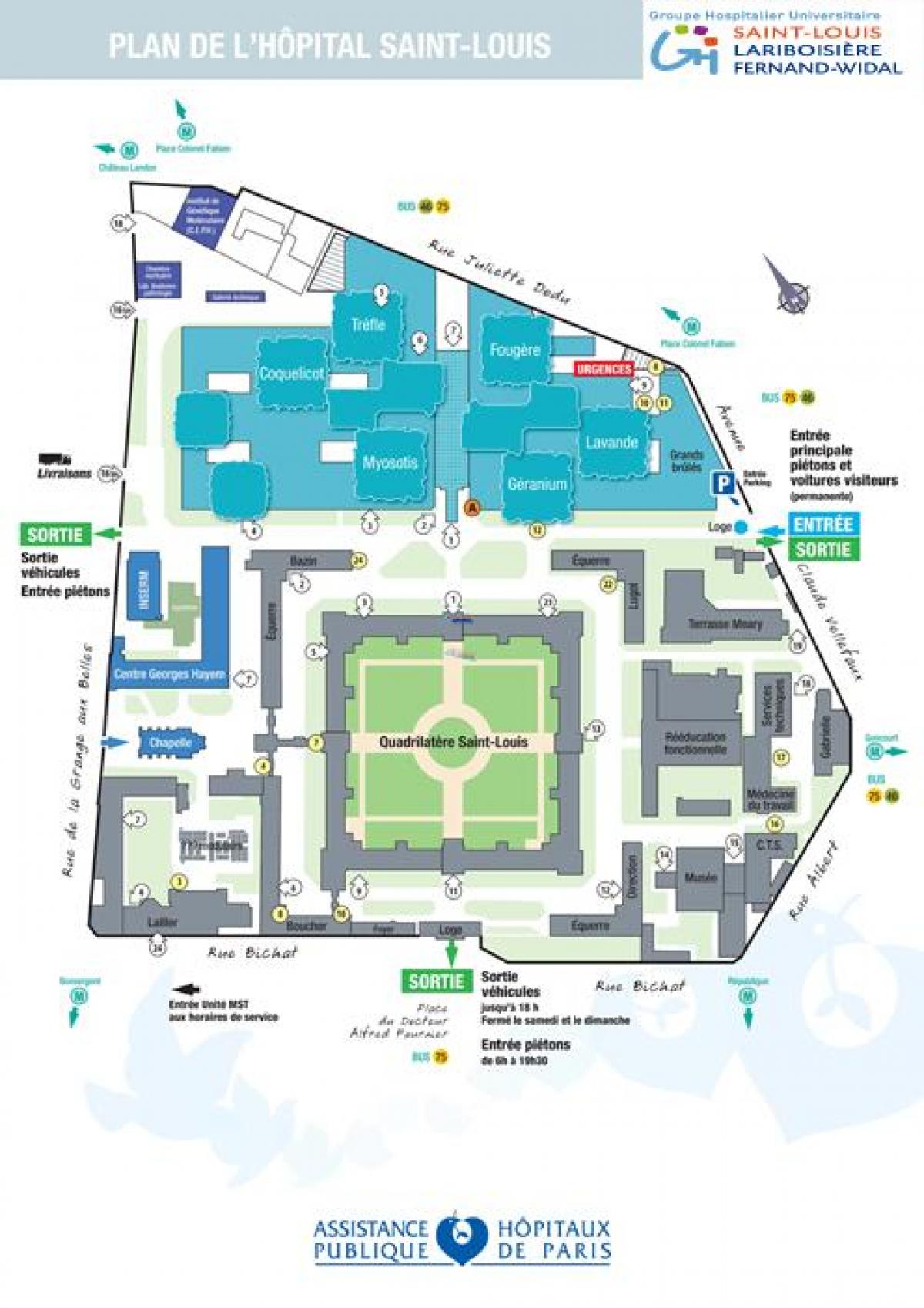 Mapi od Saint-Louis bolnici