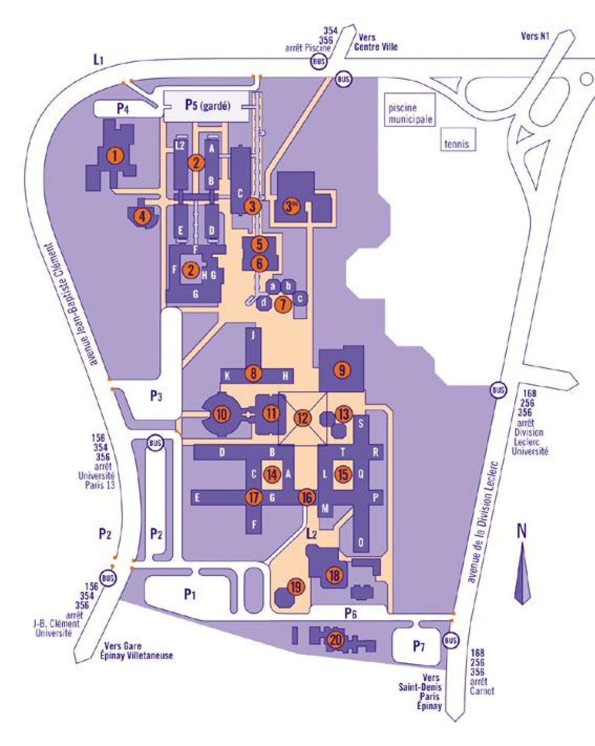 Mapi Univerziteta Parizu 13.