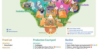 Mapa Disney Studija