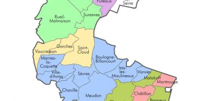 Mapa Hauts-de-Sene