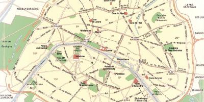 Karta za Pariz Parks